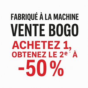 Machine Made BOGO Sale